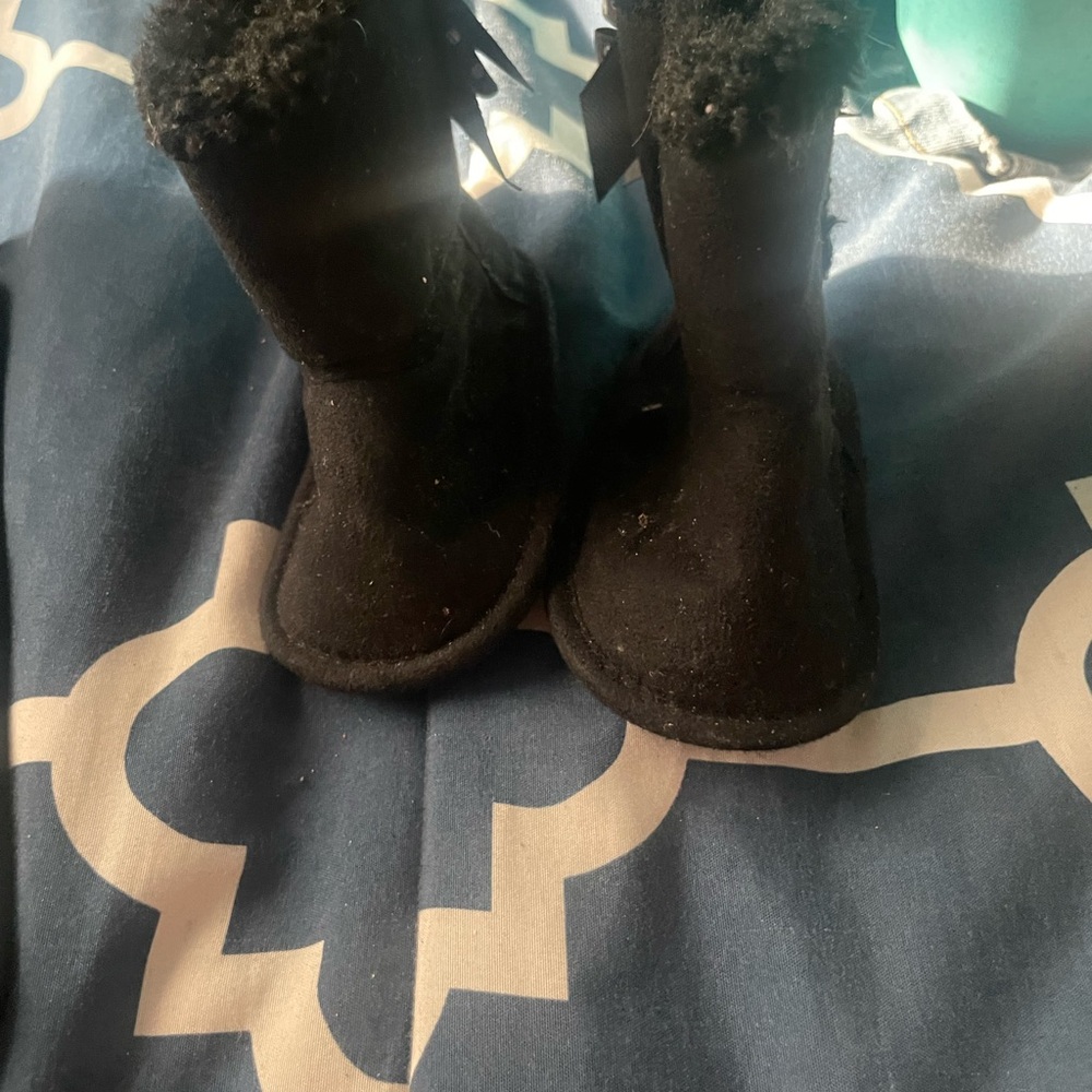 Cozy Black Kids Boots